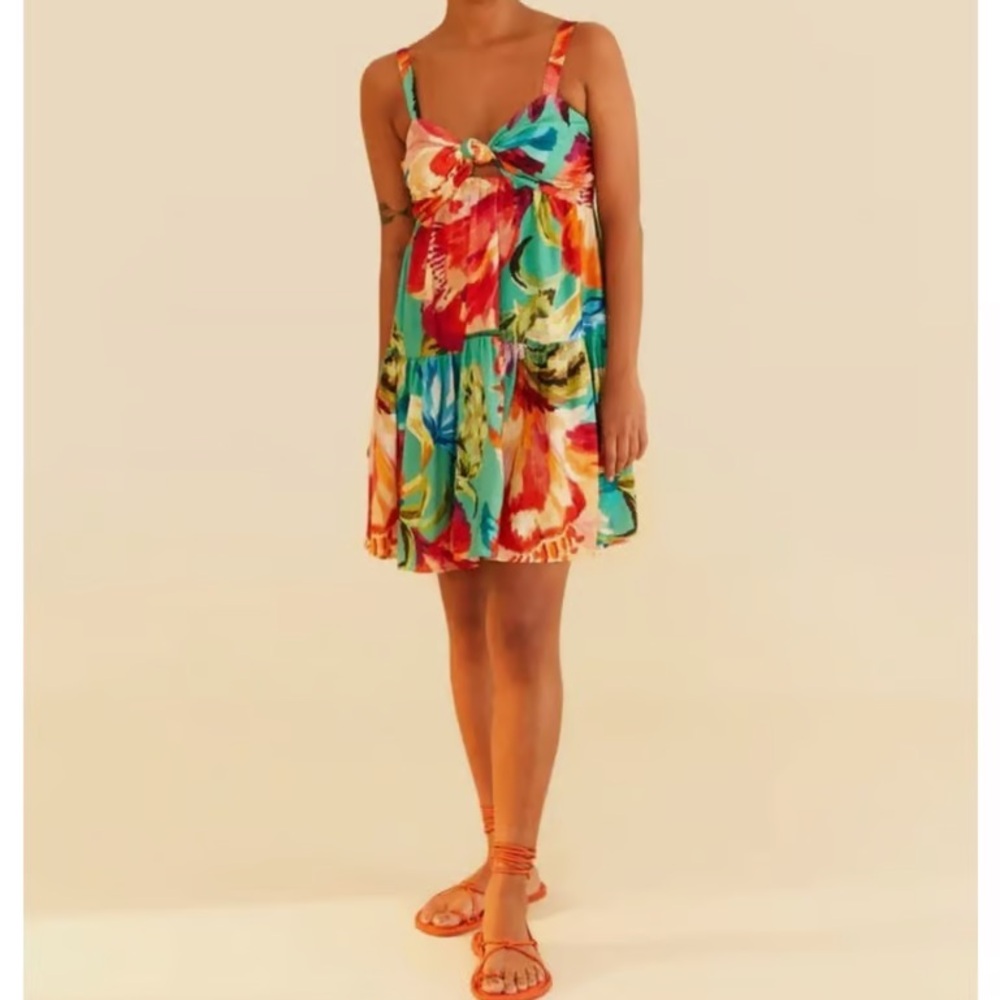 Tropical Floral Mini Dress